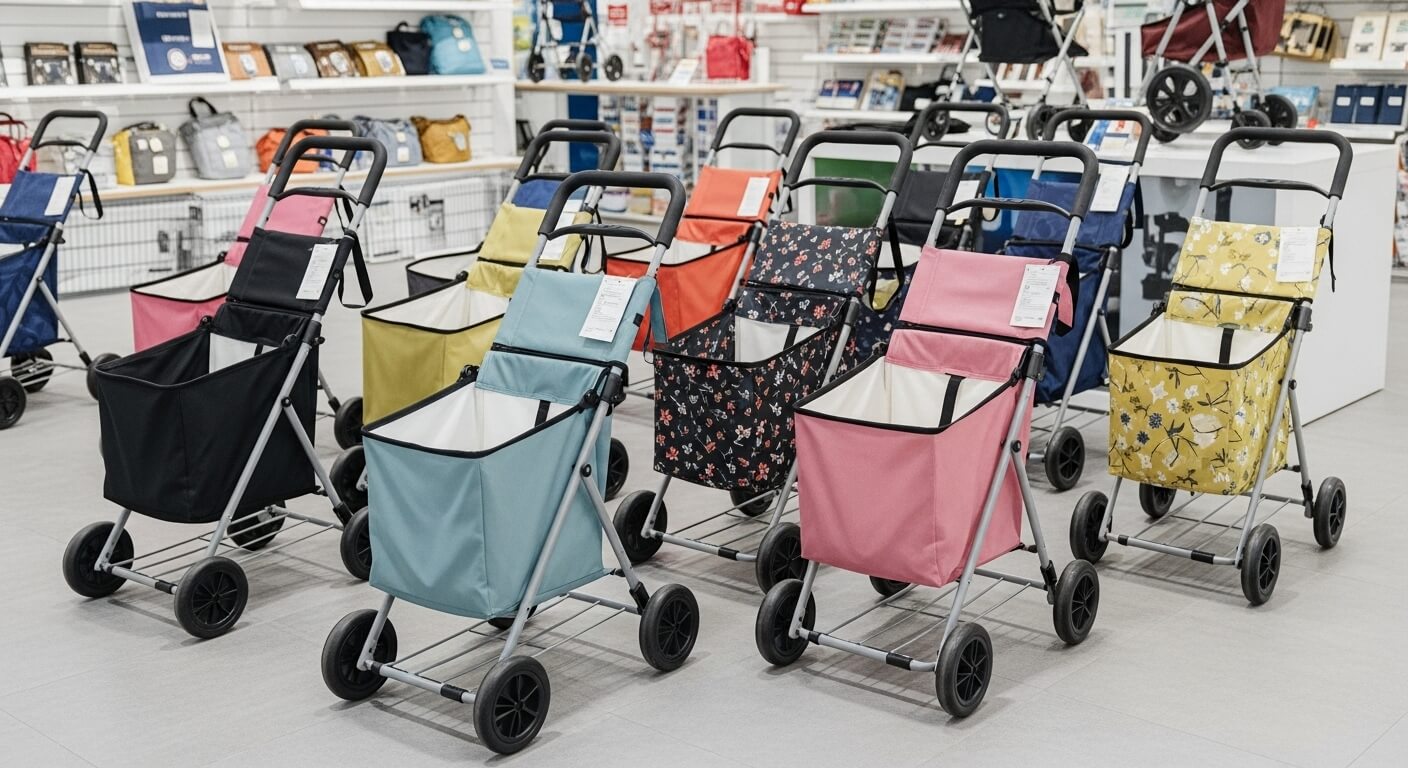 4輪ショッピングカートのメーカーと主要ブランド