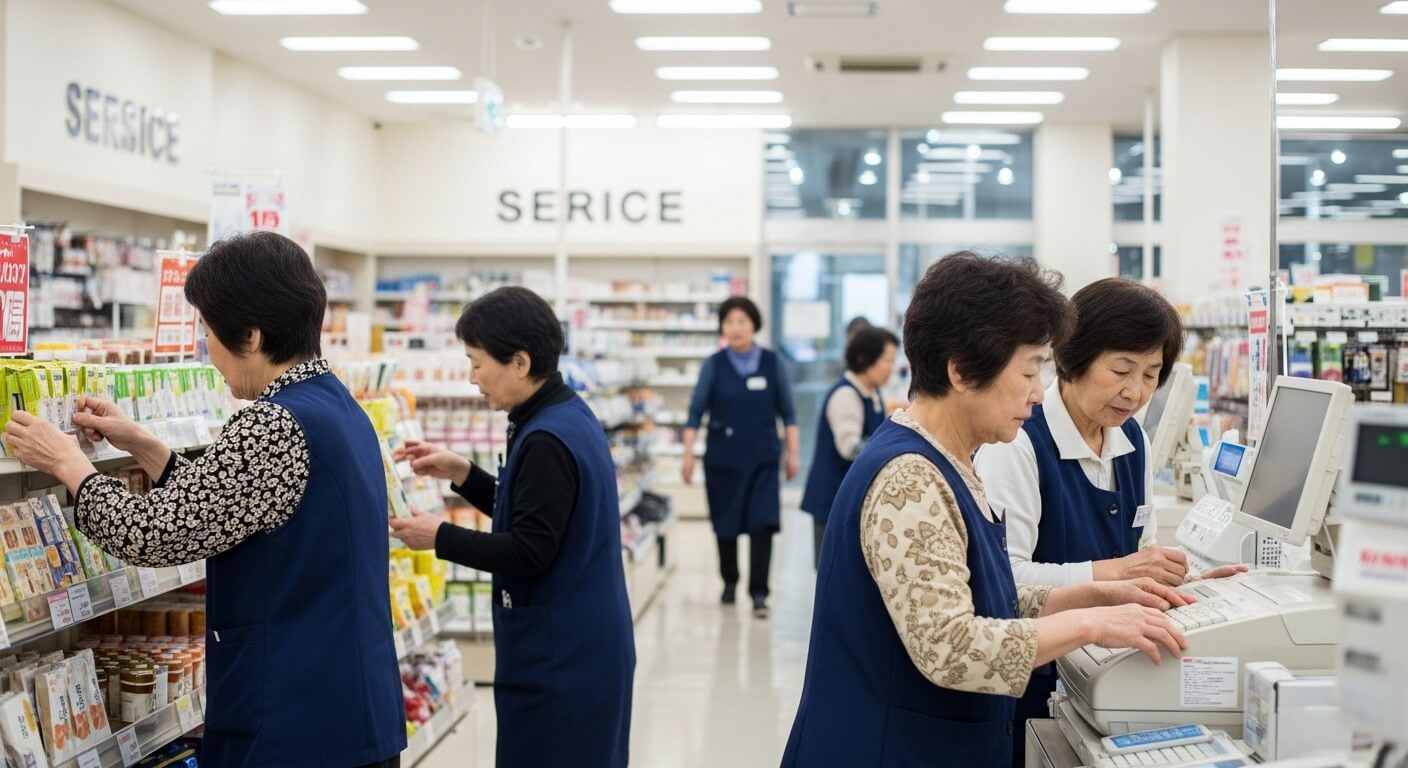 おばあちゃんが多い職場の現状