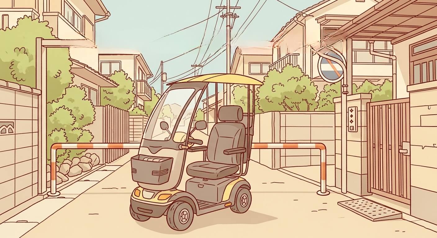 屋根付きシニアカーは違法?制限に注意