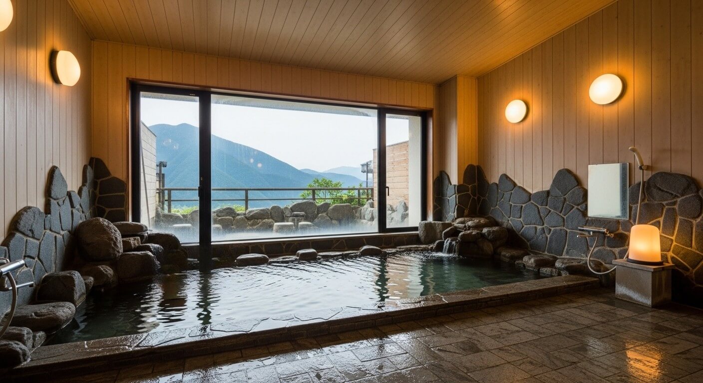 ぬるま湯でゆったり長湯できるシニア向け温泉
