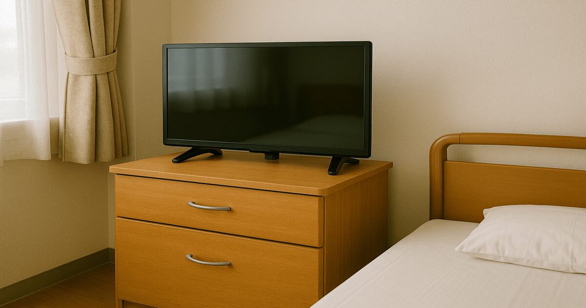 老人ホームのテレビ持ち込みサイズ選び方｜施設別制限と安全対策