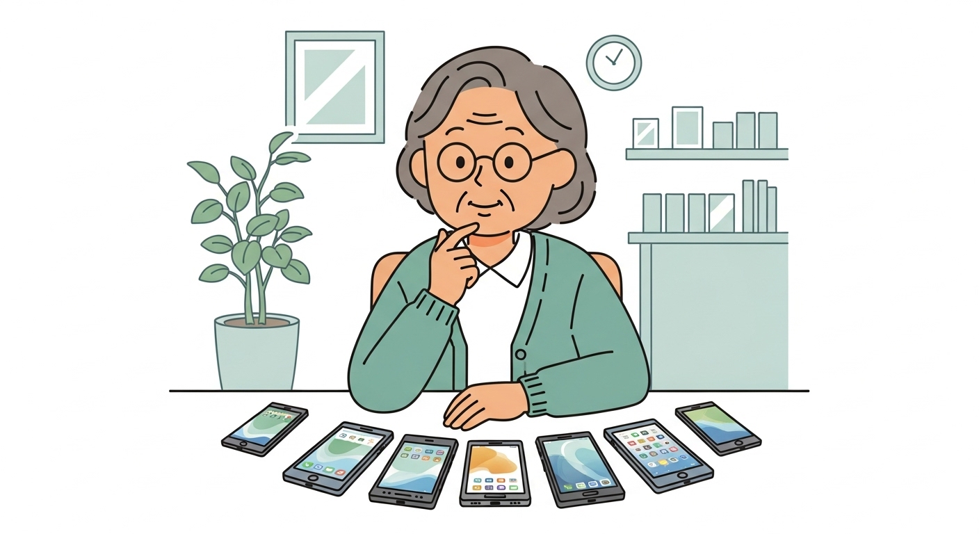 シニア向けスマホの選び方