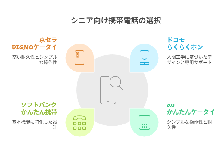 高齢者におすすめのガラケー(ガラホ)の選択肢
