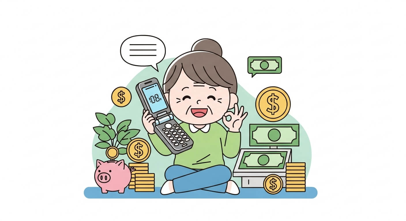 通話のみで安い高齢者向けガラケー