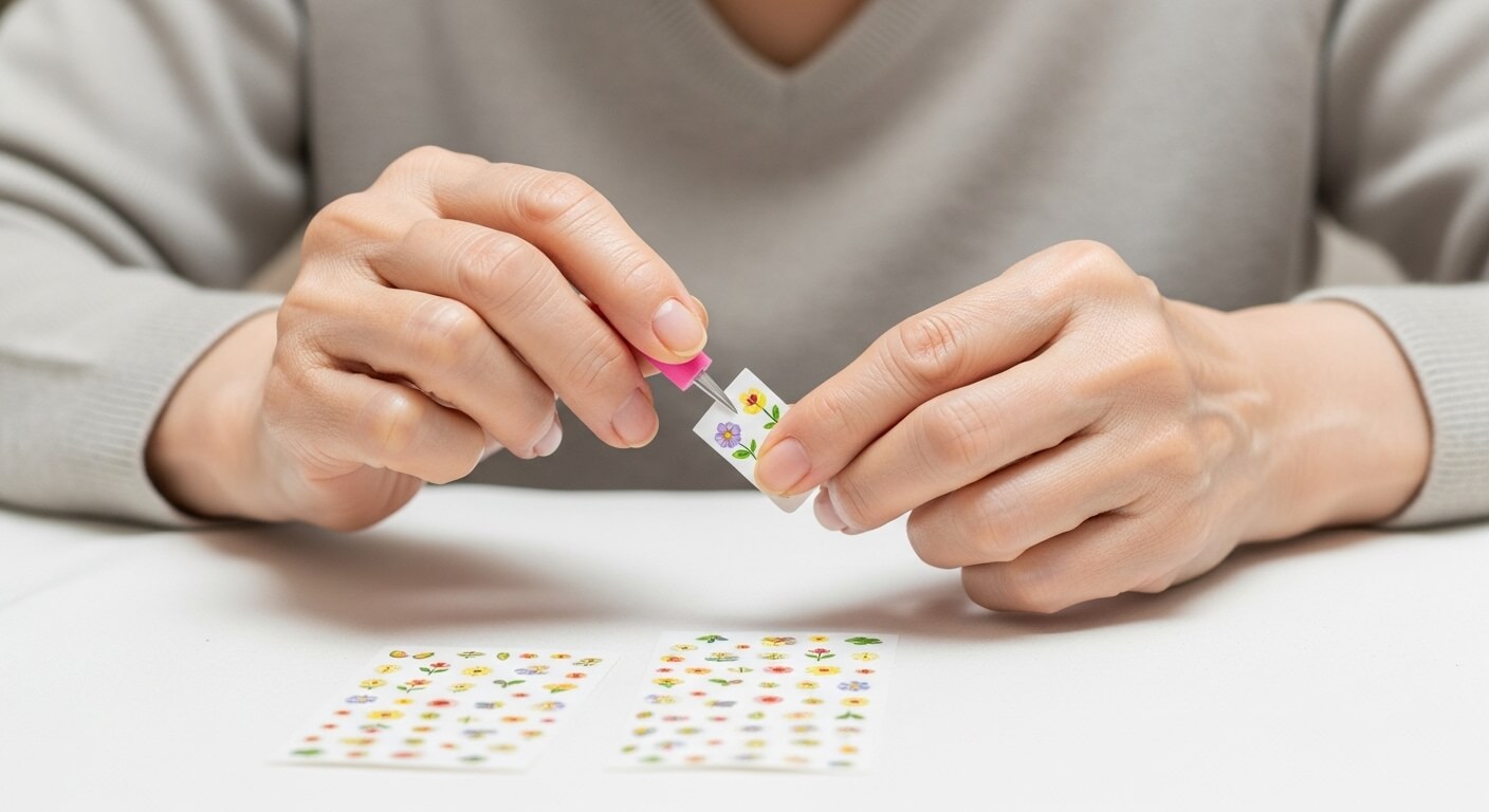 高齢者でも使いやすいネイルシール