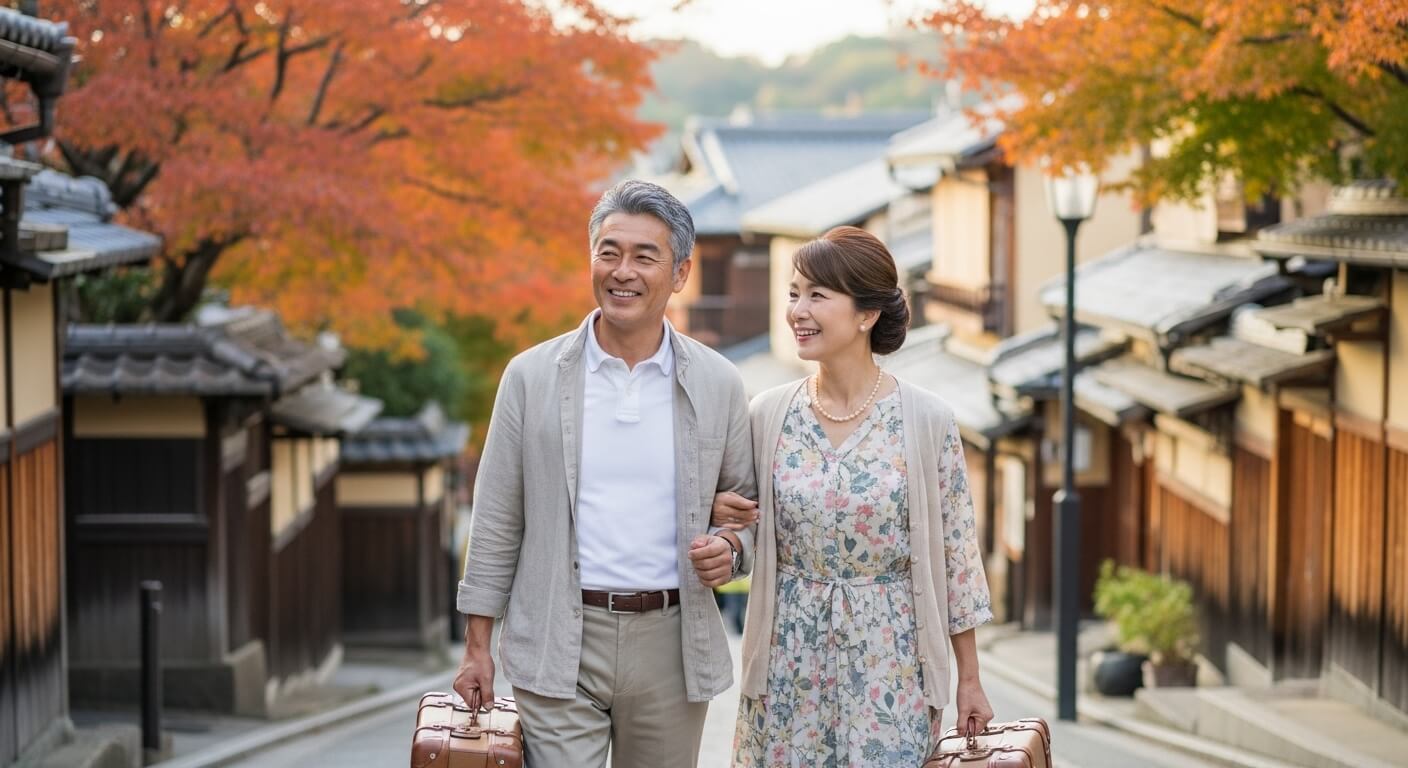 60代京都旅行の服装選び|失敗しない季節別コーデ術まとめ