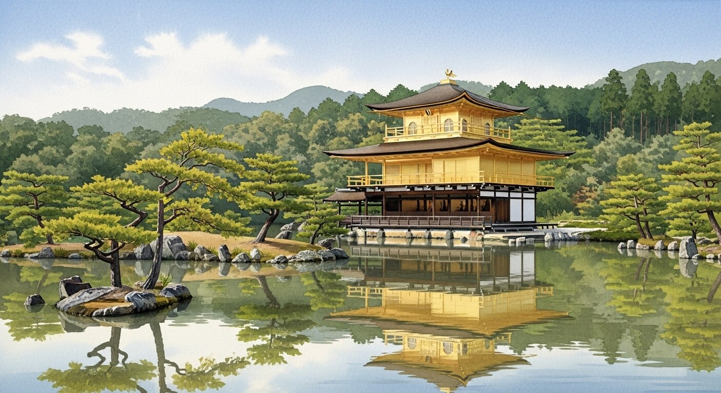 京都あまり歩かない観光・金閣寺