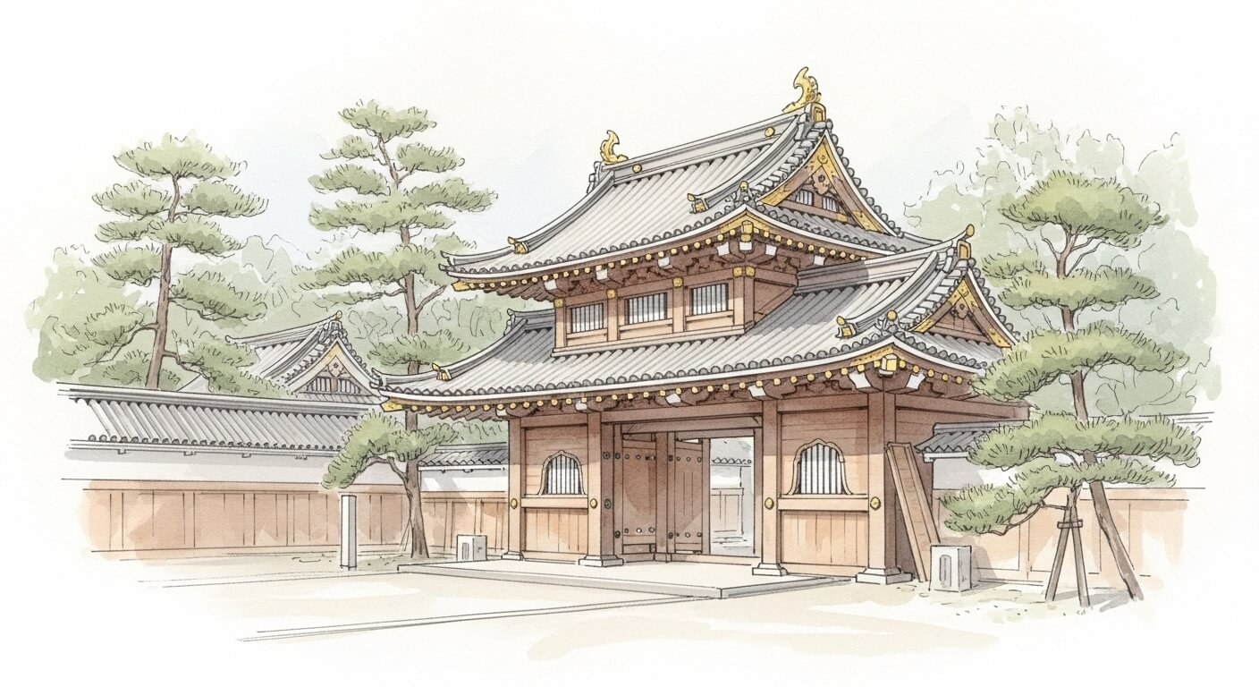 京都あまり歩かない観光・二条城