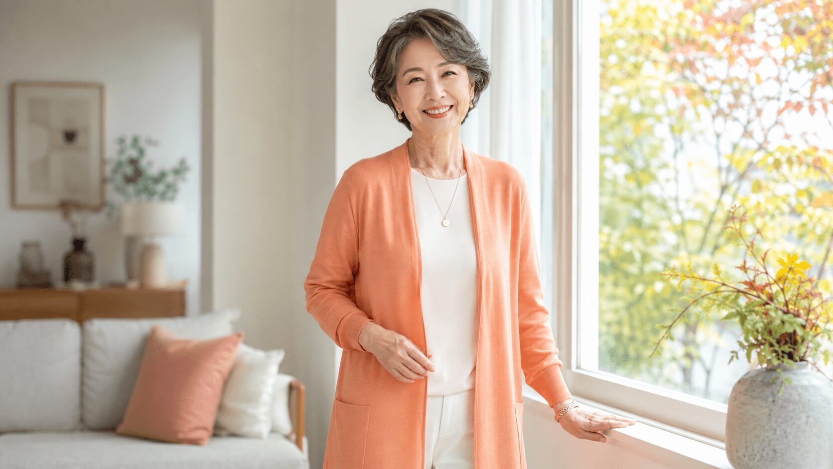 60代でカーディガンが似合わないは勘違い？若見えのコツと選び方