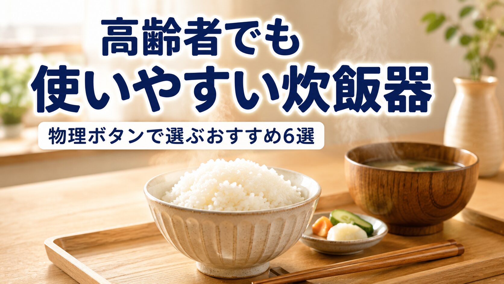 高齢者でも使いやすい炊飯器6選｜軽くて簡単3合以内のおすすめ